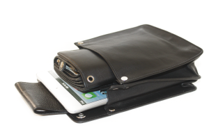 HOLSTER VOOR I PAD MINI EN PORTEMONNEE